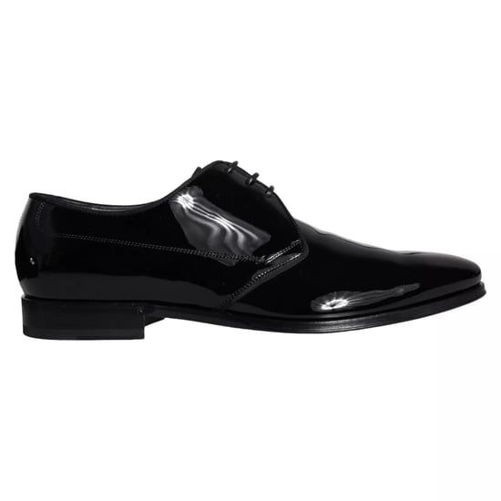 Dolce & Gabbana Schwarze Kalbsleder Derby Herren Lederhalbschuhe - Image 1