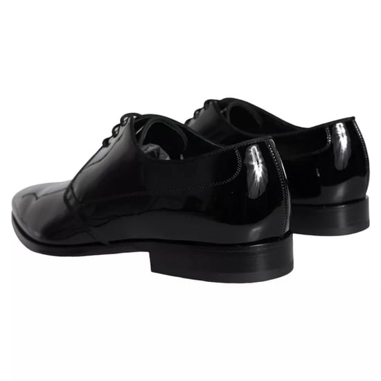 Dolce & Gabbana Schwarze Kalbsleder Derby Herren Lederhalbschuhe - Image 5