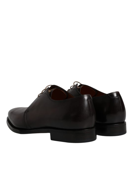 Dolce & Gabbana Schwarze Leder Schnürderbyschuhe für Männer - Image 5