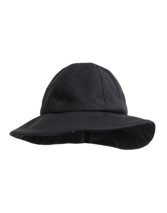 Dolce & Gabbana Schwarzer Baumwoll-Hut mit breiter Krempe - Image 2