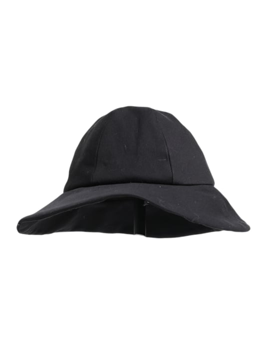 Dolce & Gabbana Schwarzer Baumwoll-Hut mit breiter Krempe - Image 3