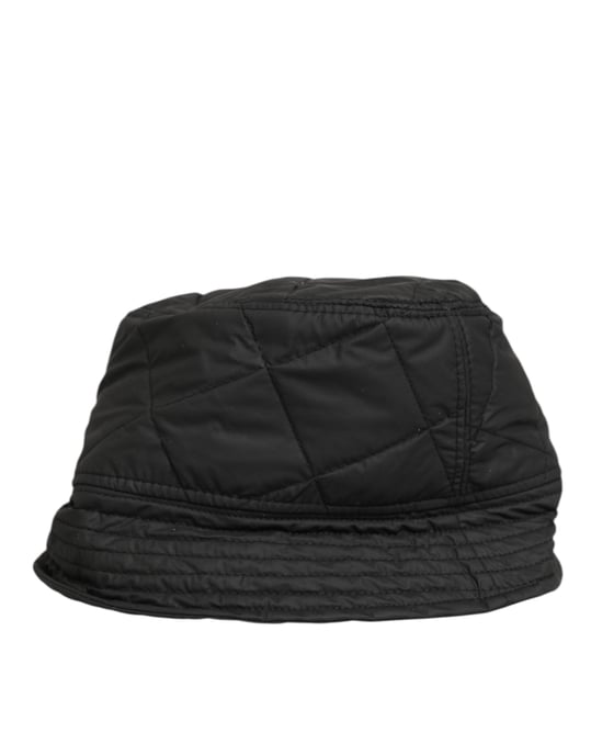 Dolce & Gabbana Schwarze Nylon Stepp-Bucket-Mütze Herren Capello - Image 3
