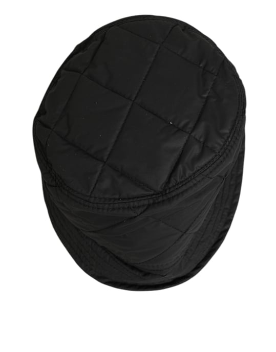 Dolce & Gabbana Schwarze Nylon Stepp-Bucket-Mütze Herren Capello - Image 5