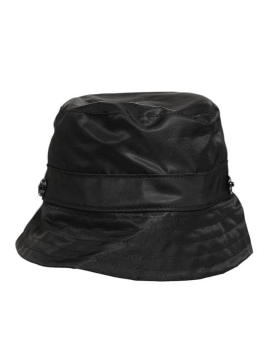Dolce & Gabbana Schwarzer PVC Breitrand Herren Bucket Capello Hut - Image 6