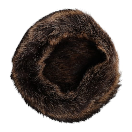 Dolce & Gabbana Brauner Pelz Damen Bucket Hat - Image 5