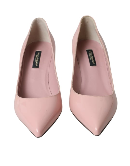 Dolce & Gabbana Lichtrosa Lackleder-Pumps Schuhe - Image 2