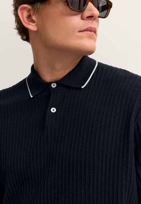Bugatti Herren Poloshirt gestrickt in Regular Fit - Image 4