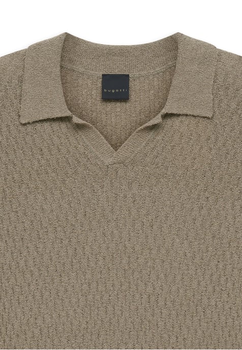 Bugatti Herren Strickpolo Regular Fit aus einem Baumwollmix - Image 2