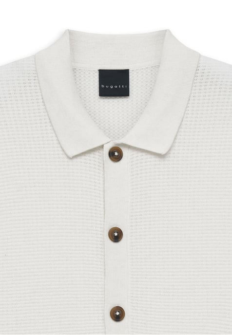 Bugatti Herren Strickpolo Regular Fit aus Baumwoll-Mix - Image 2