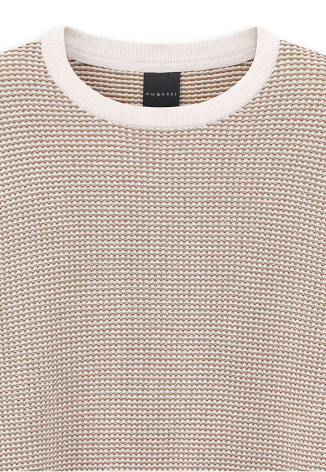 Bugatti Herren Pullover Rundhals aus reiner Baumwolle - Image 2