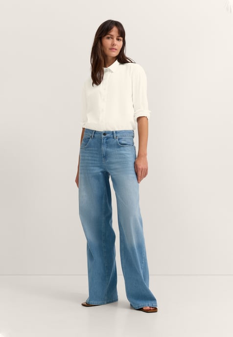 Bugatti Damen Jeans Modern Fit 5-Pocket leicht ausgestellt - Image 4