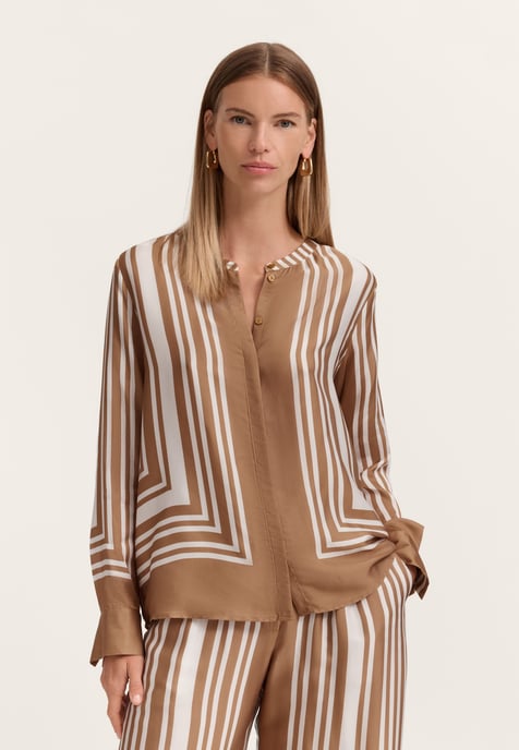 Bugatti Damen Bluse Modern Fit mit grafischem Print - Image 1
