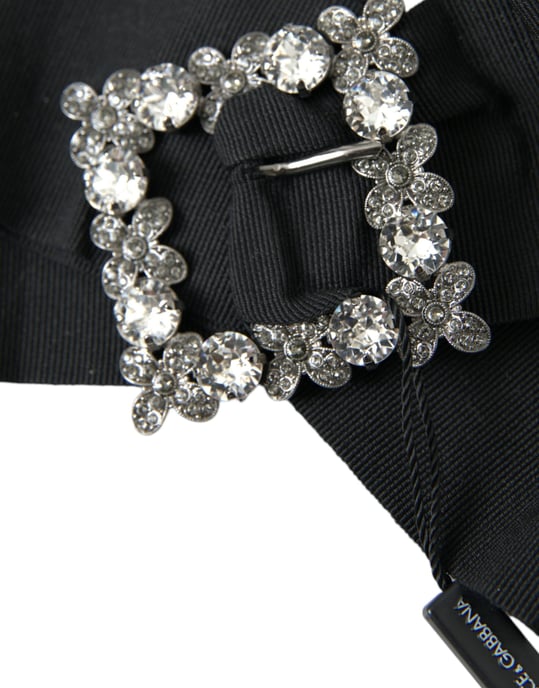 Dolce & Gabbana Schwarze Swarovski-Kristall-Verzierte Haarklammer - Image 2