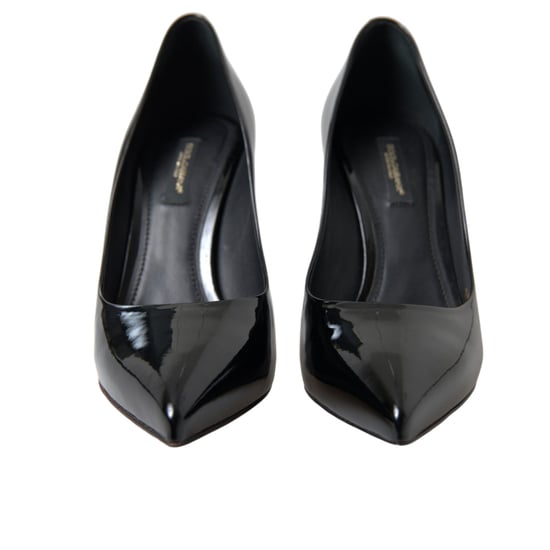 Dolce & Gabbana Schwarze Lackleder Pumps Absatzschuhe - Image 2