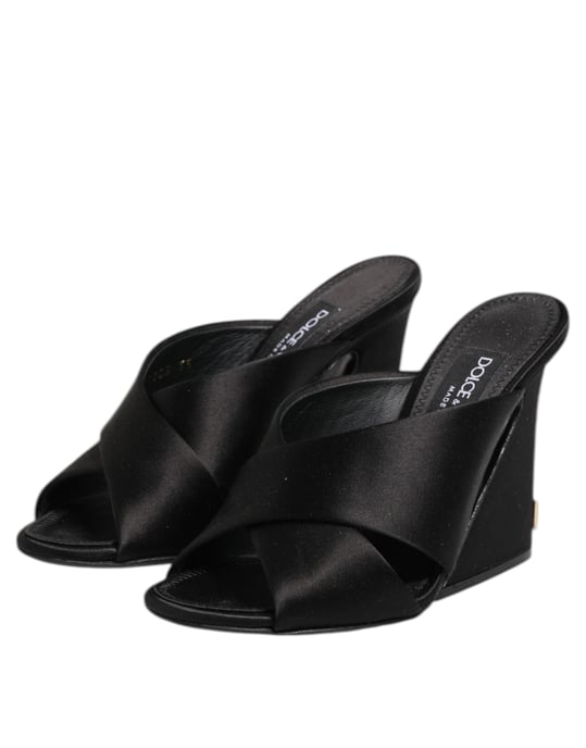 Dolce & Gabbana Schwarze Keira Barocke High Heel Sandalen Schuhe - Image 4