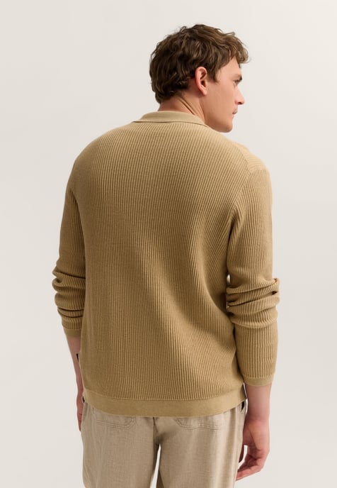 Bugatti Herren Strickjacke geknöpft mit Polokragen - Image 2