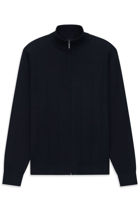Bugatti Herren Strickjacke mit Streifen in 3D-Optik - Image 3