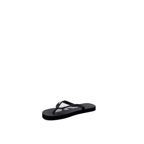 Emporio Armani Unterwäsche Schwarz-Weiße Gummi Flip-Flop Sandalen - Image 2