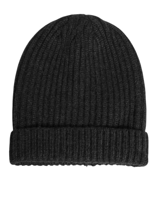 Dolce & Gabbana Schwarze Kaschmir Strickmütze Herren Capello Hut - Image 2