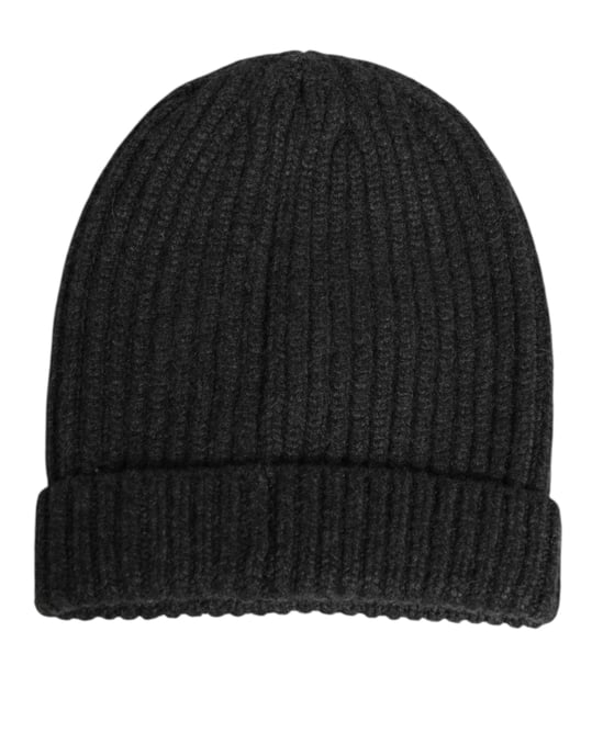 Dolce & Gabbana Schwarze Kaschmir Strickmütze Herren Capello Hut - Image 3