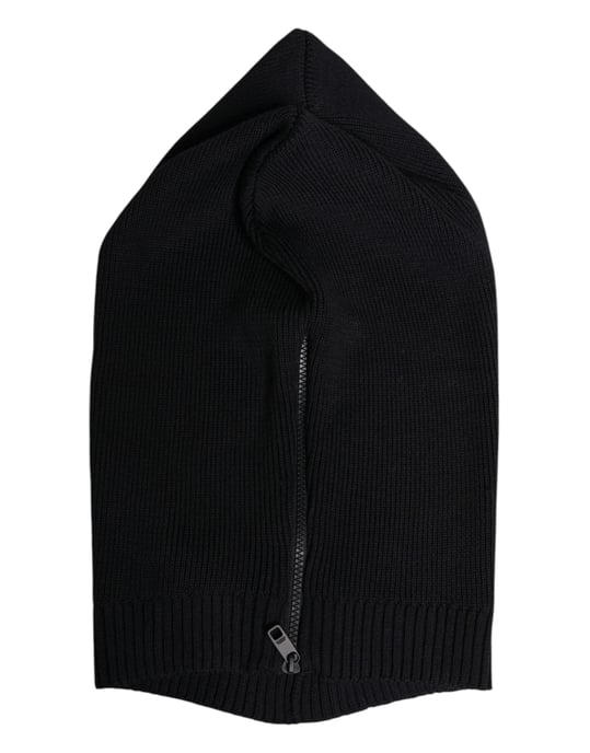 Dolce & Gabbana Schwarze Woll-Balaclava-Mütze für den ganzen Kopf - Image 4