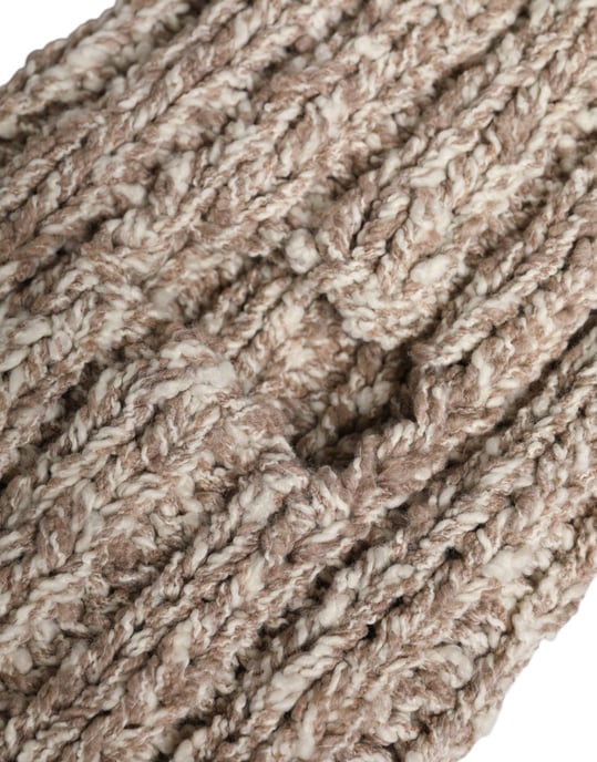 Dolce & Gabbana Beiger Wollgestrickter Skimasken-Balaclava-Hut - Image 4