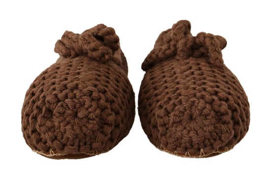 Dolce & Gabbana Braune Slip-On Ballerina Flats Wollstrickschuhe - Image 2