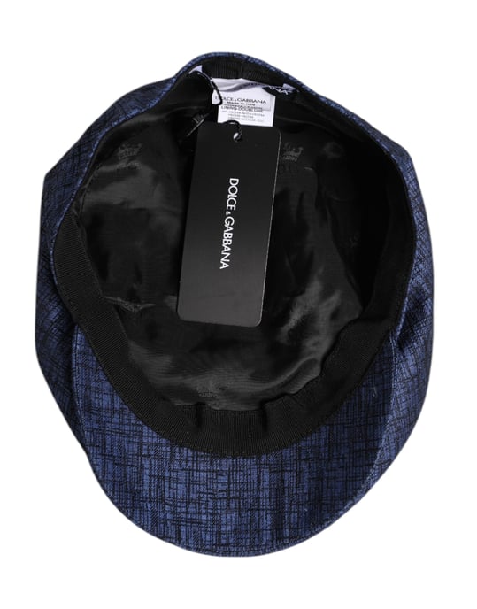 Dolce & Gabbana Blaue Baumwoll-Stretch Schiebermütze - Image 6