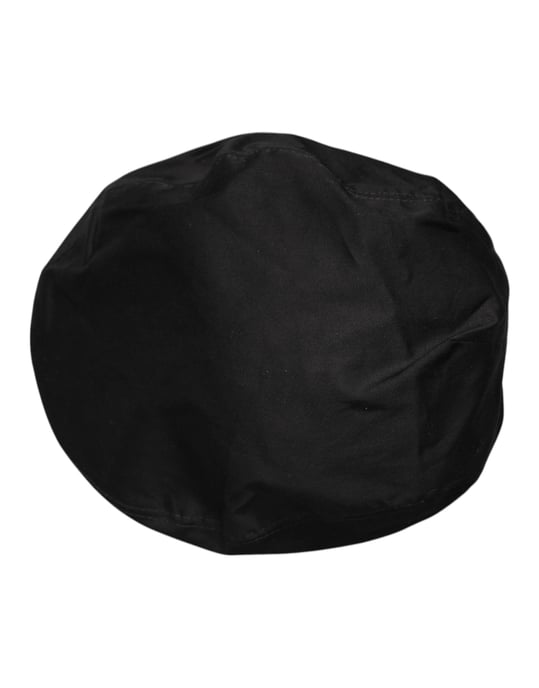 Dolce & Gabbana Schwarze Baumwolle Nachrichtenjunge Capello Cabbie Hut - Image 6