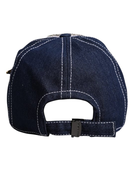 Dolce & Gabbana Blaue Kristallverzierung Basecap - Image 5