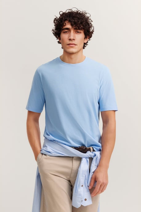 Bugatti Herren T-Shirt aus Baumwolle Modern Fit Rundhals - Image 1
