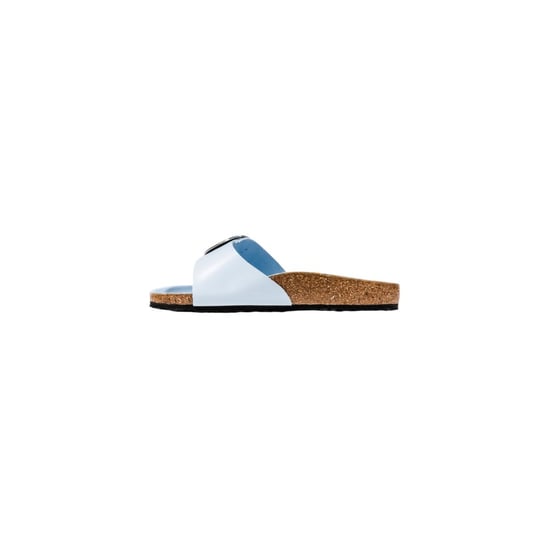 Birkenstock Blaue Kunstleder Flaches Sandalen - Image 3