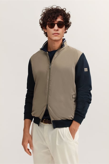 Bugatti Herren Sweatjacke mit Reißverschluss und Stehkragen - Image 1