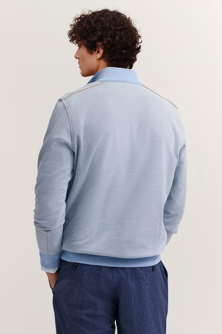 Bugatti Herren Sweattroyer im Materialmix Modern Fit - Image 2