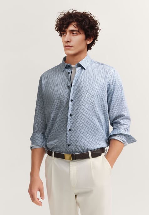 Bugatti Herren Hemd mit Under-Button-Down Kragen - Image 1