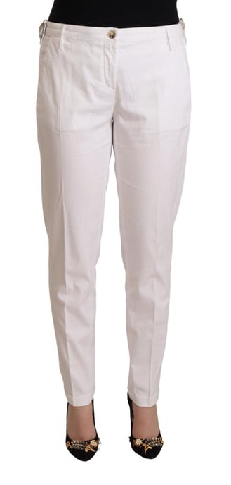 Jacob Cohen Weiße Mittel Taillen Tapered Birgitte Hose - Image 1