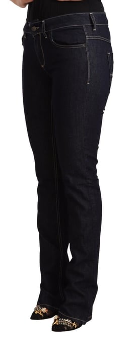 GF Ferre Schwarze Baumwoll-Stretch Niedrigbund-Skinny-Jeans - Image 2