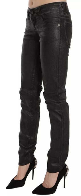 John Galliano Schwarz Gewaschene Niedrigbund Regular Leg Jeans - Image 2