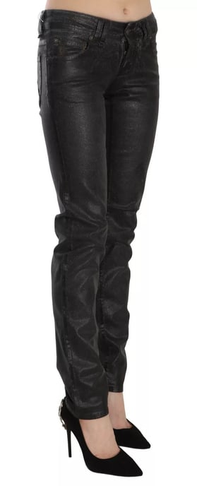 John Galliano Schwarz Gewaschene Niedrigbund Regular Leg Jeans - Image 3