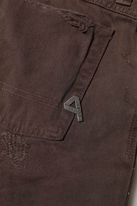 CYCLE Braune Baumwoll-Low-Waist-Skinny-Casual-Jeans - Image 3