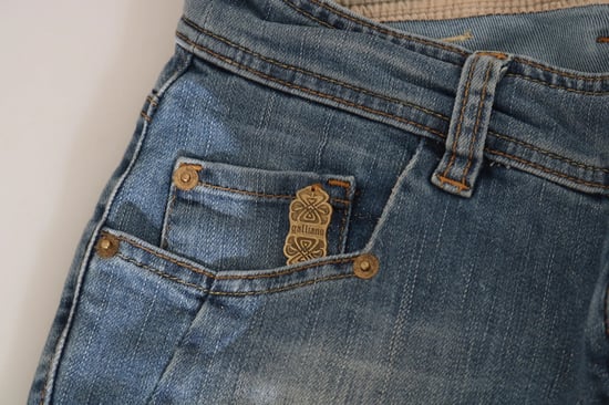 John Galliano Blau gewaschene Mid-Waist Skinny Casual Denim Hose - Image 6