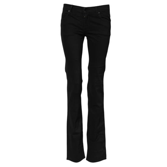 Ermanno Scervino Schwarze Baumwoll-Stretch Glockenbootcut-Denimjeans - Image 5