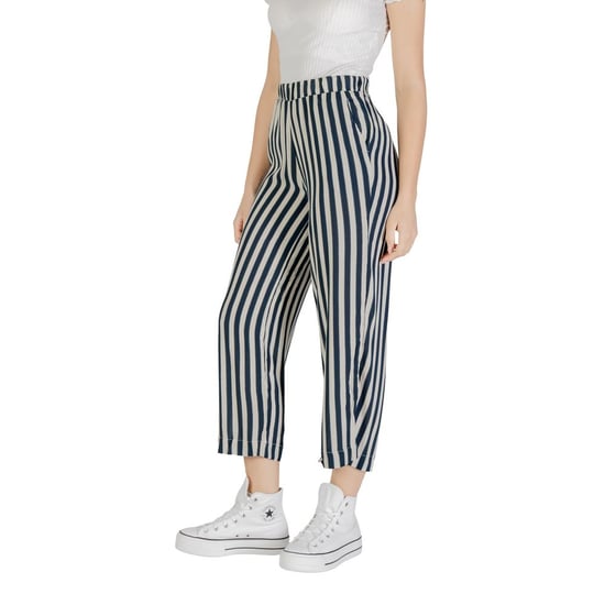 ICHI Blaue Viskose Culotte-Hose - Image 3