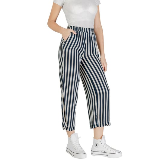 ICHI Blaue Viskose Culotte-Hose - Image 4