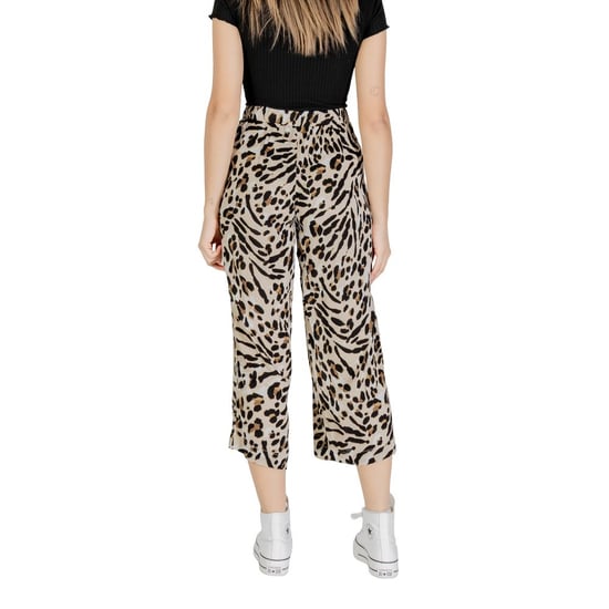 ICHI Beiger Viskose Crop-Hosen - Image 2