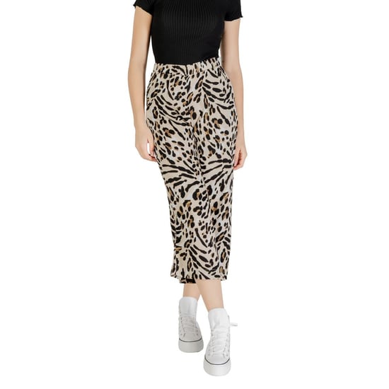 ICHI Beiger Viskose Crop-Hosen - Image 5