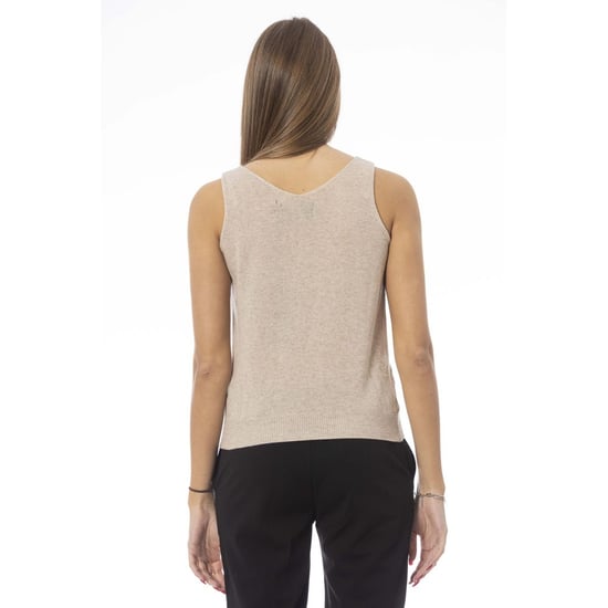 Baldinini Trend Beige Wolloberteil für Damen - Image 3