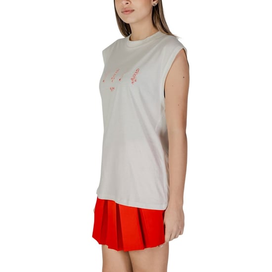 Replay Cream Baumwolle Tank Tops - Image 2