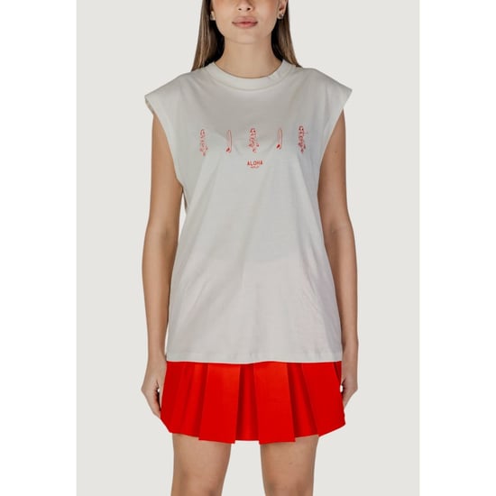 Replay Cream Baumwolle Tank Tops - Image 5