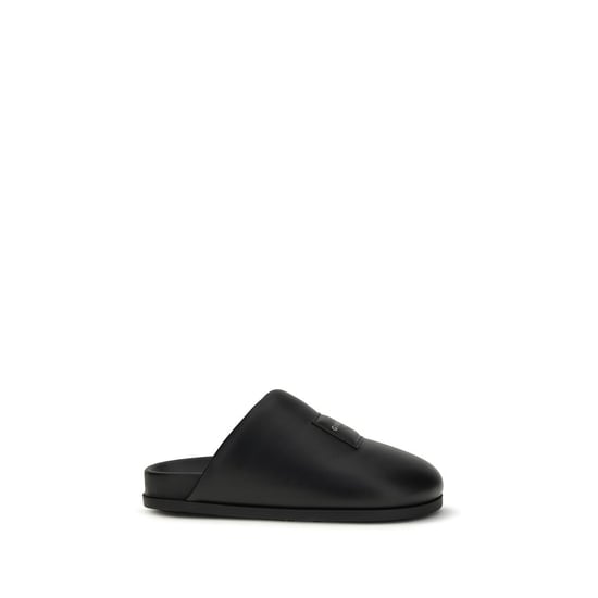 Givenchy Black Calf Leather Bos Taurus Mules - Image 1